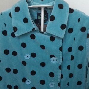Mini Boden velvet coat 11/12